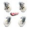 Service Caster 5 Inch Nylon Wheel Swivel Bolt Hole Caster Set with 2 Brake SCC-BH20S514-NYS-2-TLB-2 - alternate 1